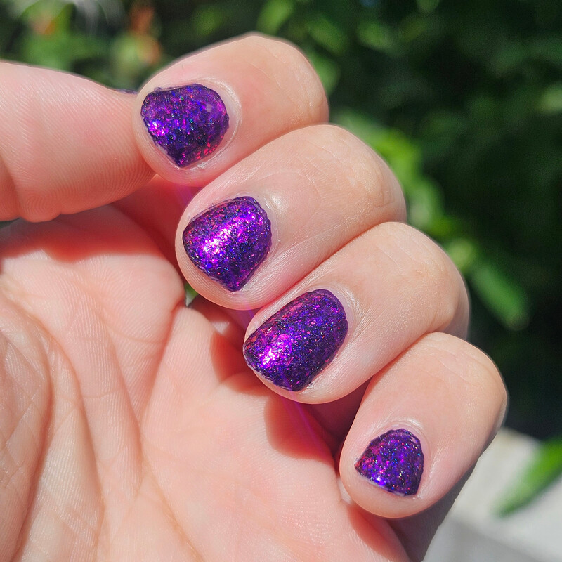Sparkly purple!